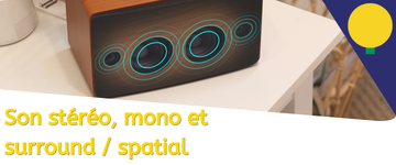 Qu'est-ce que le son stéréo, mono et surround/spatial ?