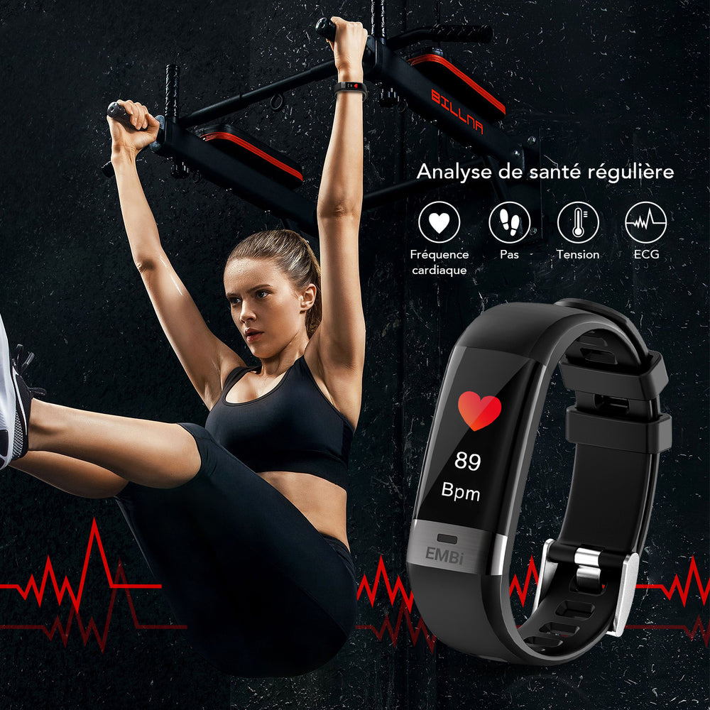 Montre intelligente moniteur de forme physique Surveillez votre famille et votre propre pression artérielle cardiaque ECG Audar EMBI Montre intelligente moniteur de forme physique Surveillez votre famille et votre propre pression artérielle cardiaque ECG Audar EMBI