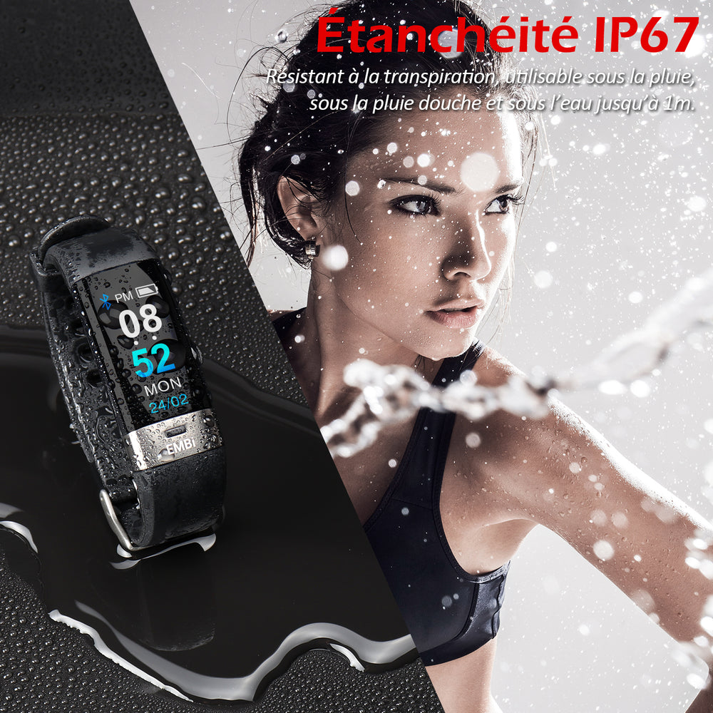 Montre intelligente moniteur de forme physique Surveillez votre famille et votre propre pression artérielle cardiaque ECG Audar EMBI Montre intelligente moniteur de forme physique Surveillez votre famille et votre propre pression artérielle cardiaque ECG Audar EMBI