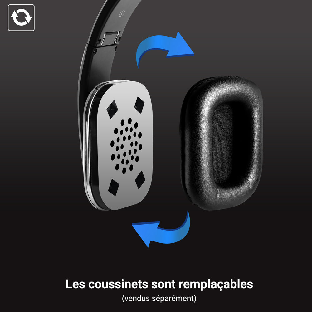 Casque Bluetooth  supra-auriculaires NFC AptX à faible latence - August EP650 Casque Bluetooth  supra-auriculaires NFC AptX à faible latence - August EP650