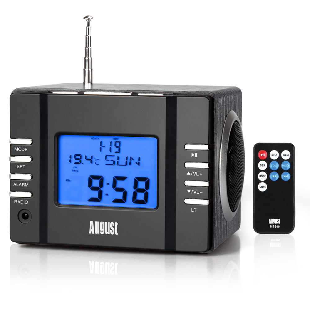 Table De Chevet Réveil Avec Radio Et USB/SD MP3 August MB300 Table De Chevet Réveil Avec Radio Et USB/SD MP3 August MB300