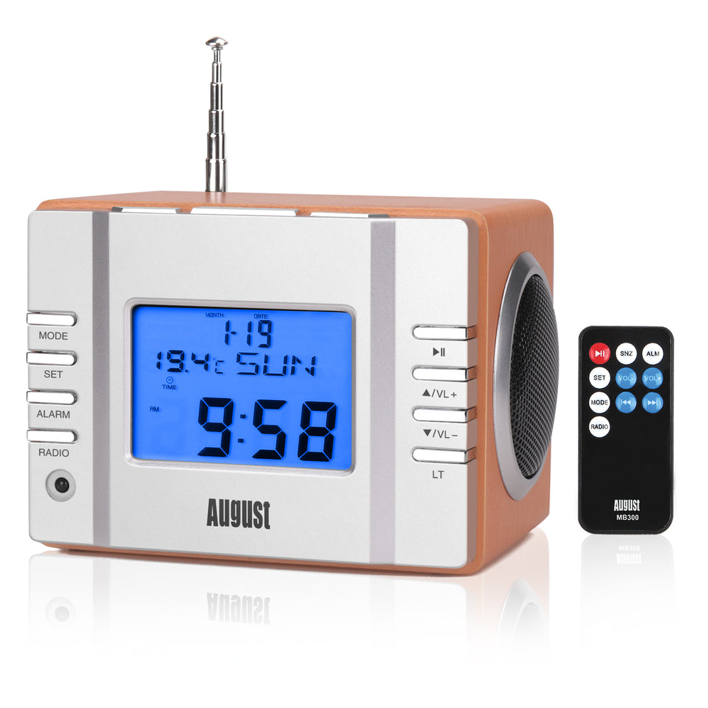 Table De Chevet Réveil Avec Radio Et USB/SD MP3 August MB300 Table De Chevet Réveil Avec Radio Et USB/SD MP3 August MB300