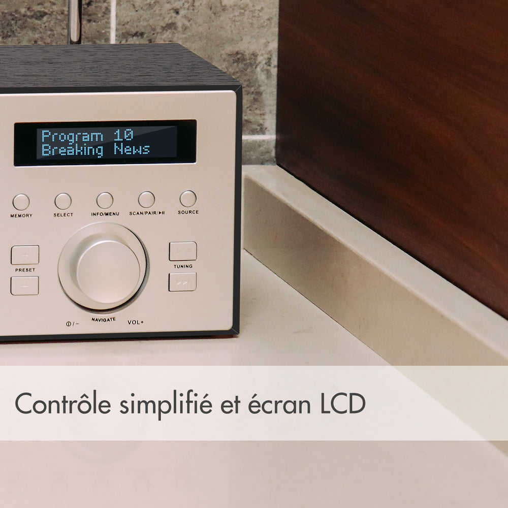 Réveil numérique DAB+ FM double radio haut-parleur Bluetooth August MB420 Réveil numérique DAB+ FM double radio haut-parleur Bluetooth August MB420