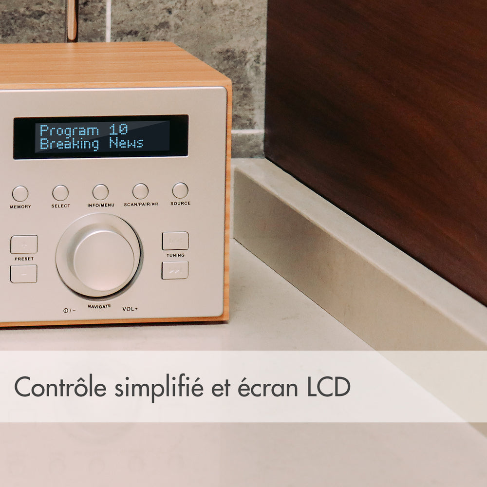 Réveil numérique DAB+ FM double radio haut-parleur Bluetooth August MB420 Réveil numérique DAB+ FM double radio haut-parleur Bluetooth August MB420