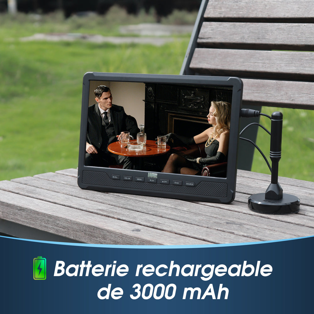 TV avec lecteur DVD intégré portable pour caravane camping-car RV cuisine August DA383