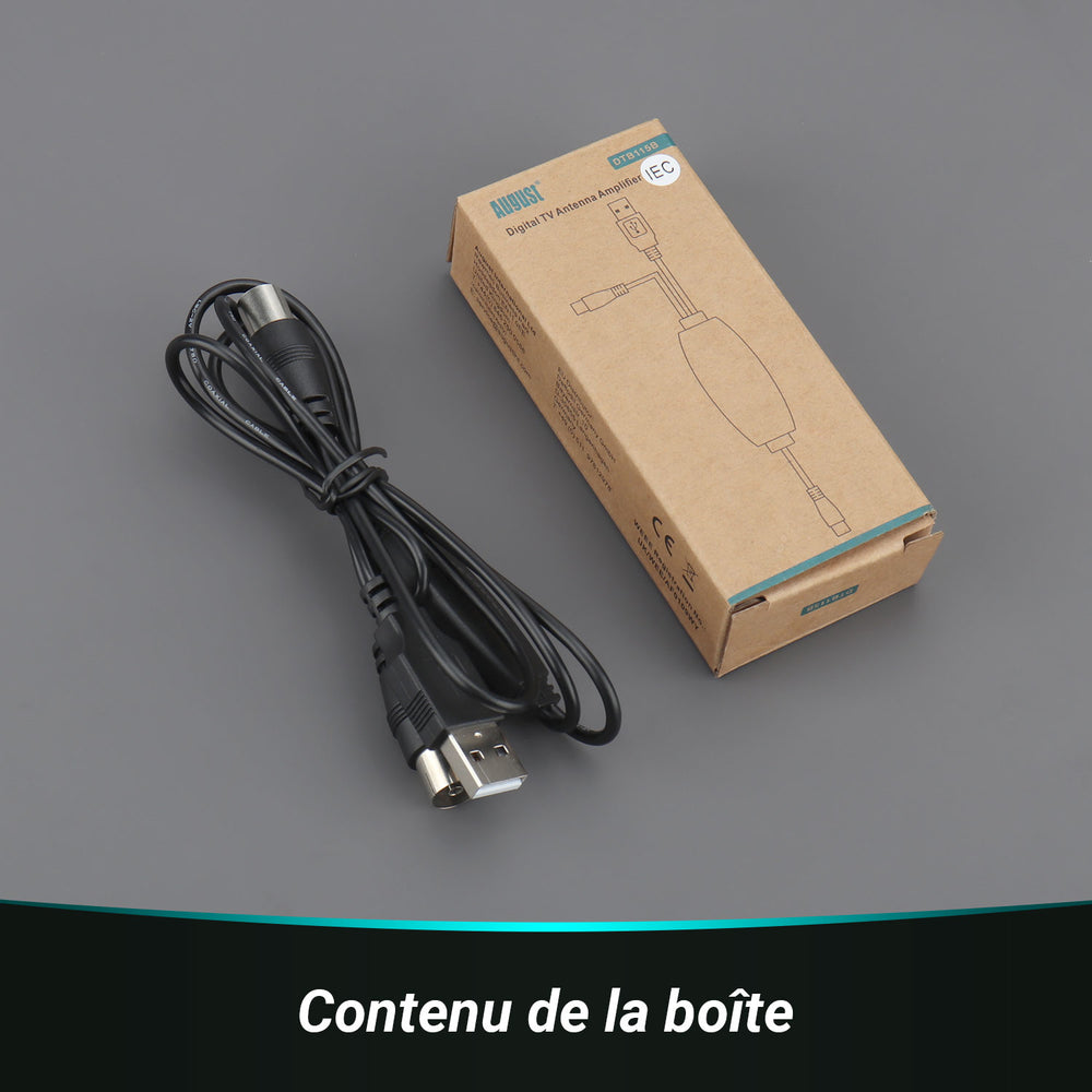 Amplificateur d'antenne pour amplifier le signal de l'antenne TV numérique coaxiale DTB115