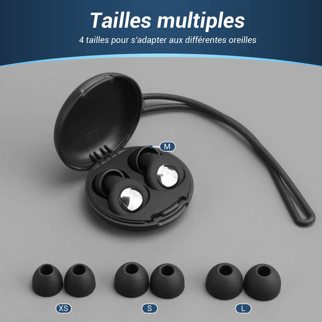 Bouchons d'oreilles pour dormir avec ronflements, trafic, petites oreilles et anxiété EAR530