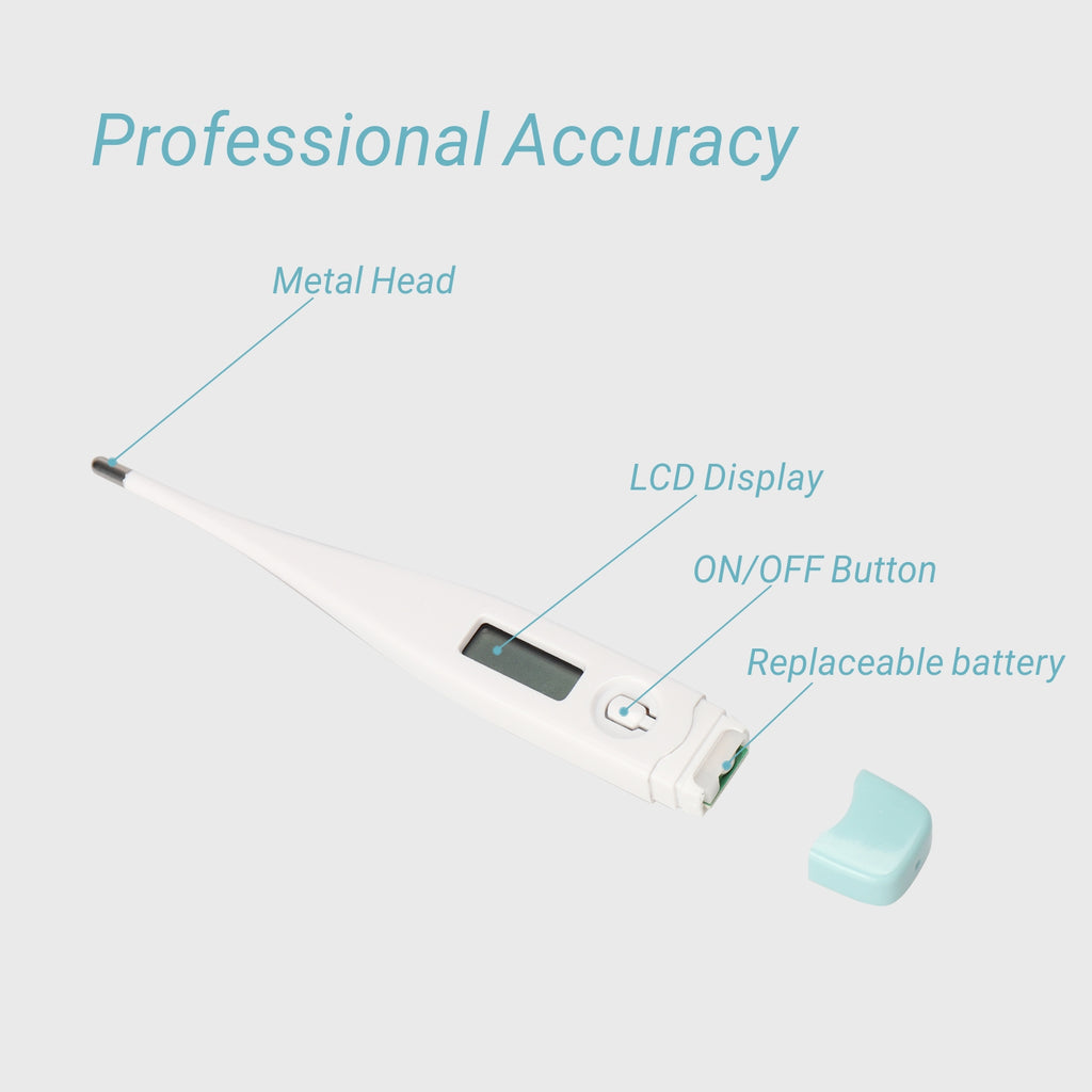 Thermomètre medical Numérique Rectale Aisselle Axillaire Buccal LCD – Daffodil HPC350 –  Fièvre Température Bébé Enfant Adulte  Electronique Médical - Bip sonore & mémoire