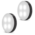 Lot de 2 projecteurs rechargeables à lumière blanche brillante avec détecteur de mouvement magnétique August LEC012
