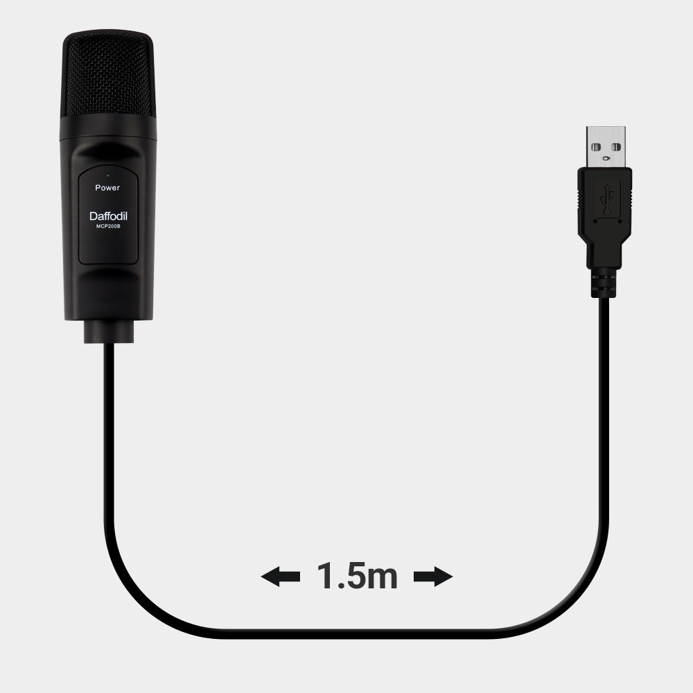 Micro USB Condensateur Omnidirectionnel Avec Trépied Filtre Anti-Pop MCP200B