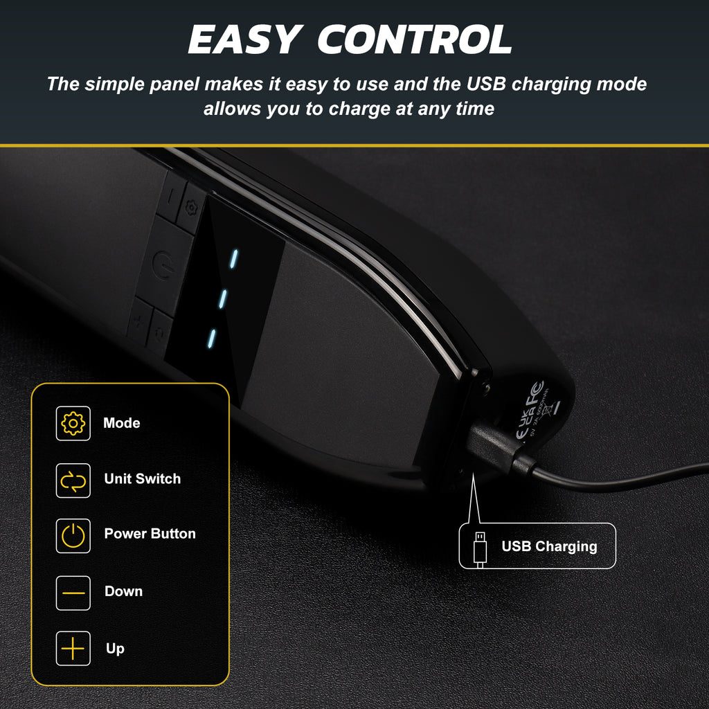 Compresseur d'air portable Pompe à main automatique rechargeable pour pneus - PUM300