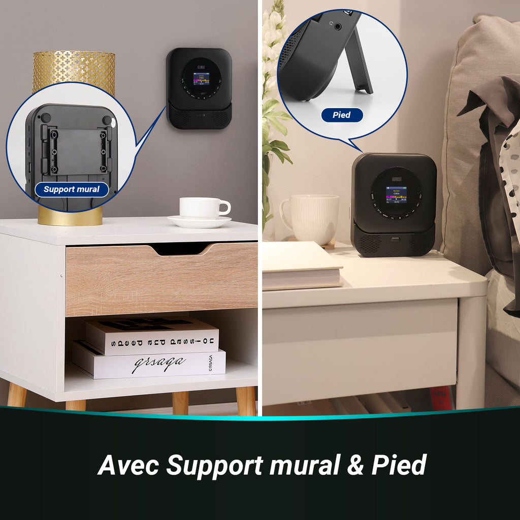 Lecteur CD portable avec Bluetooth et haut-parleur MP3 USB SE15