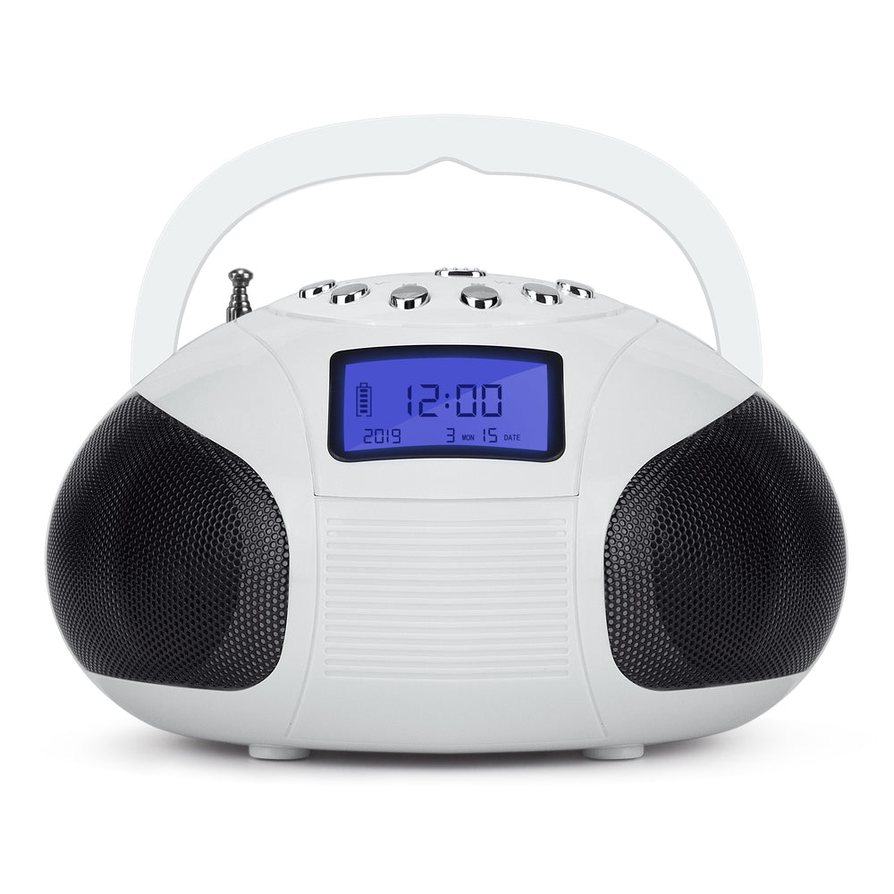 Haut-parleur Bluetooth Portable Rechargeable MP3 AUX FM Réveil Radio August SE20 - Noir