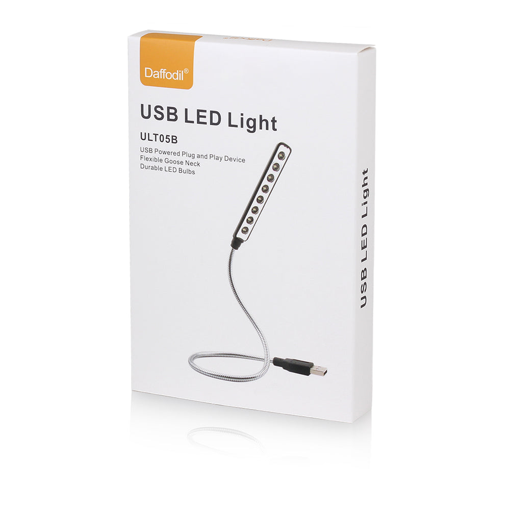 USB LED Lampe Clavier Col de Cygne Flexible Ordinateur Portable Liseuse MAC Chromebook ULT05