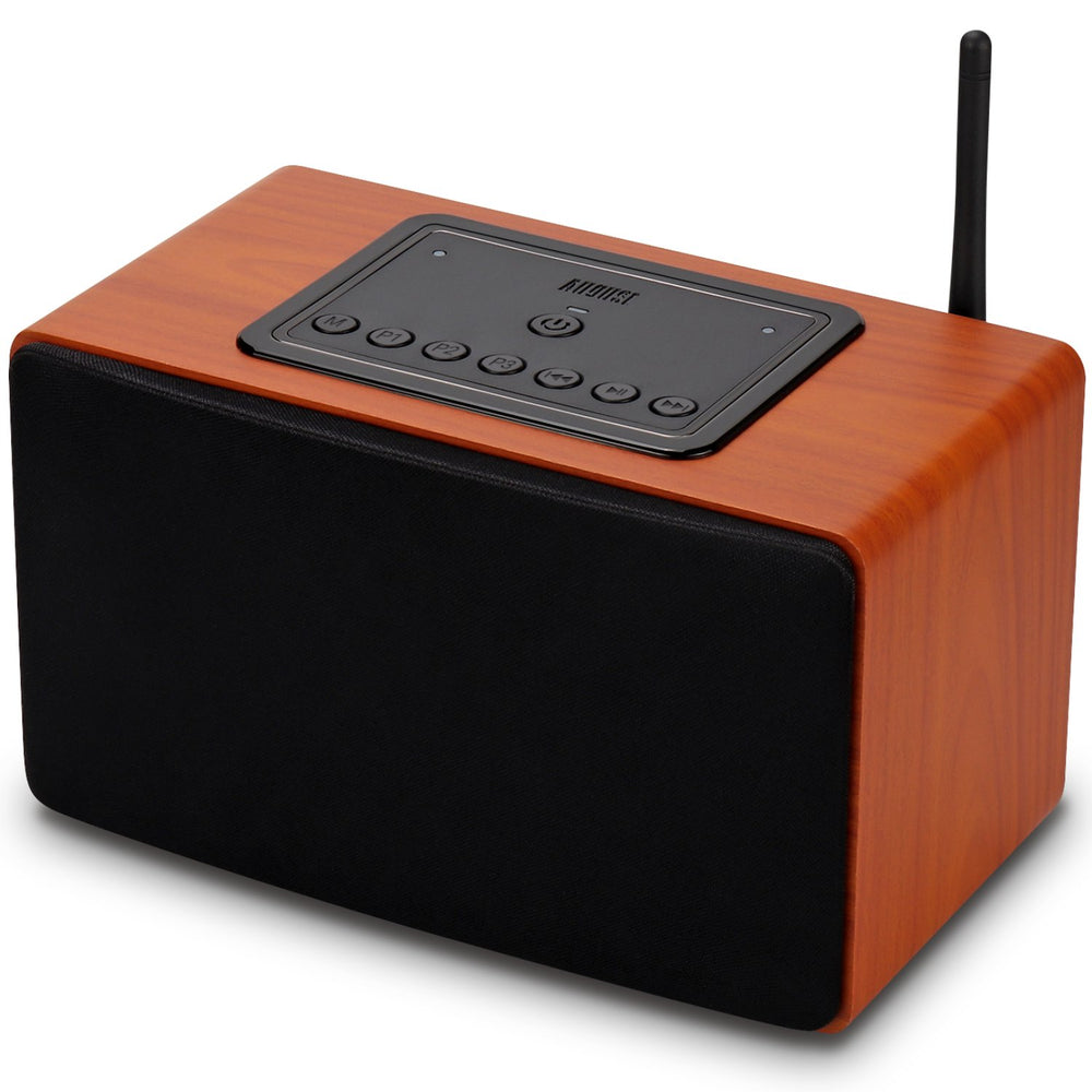 Système de haut-parleurs multiroom avec haut-parleur Wifi portable avec AUX, USB, Spotify, DLNA, TuneIn - August WS350K