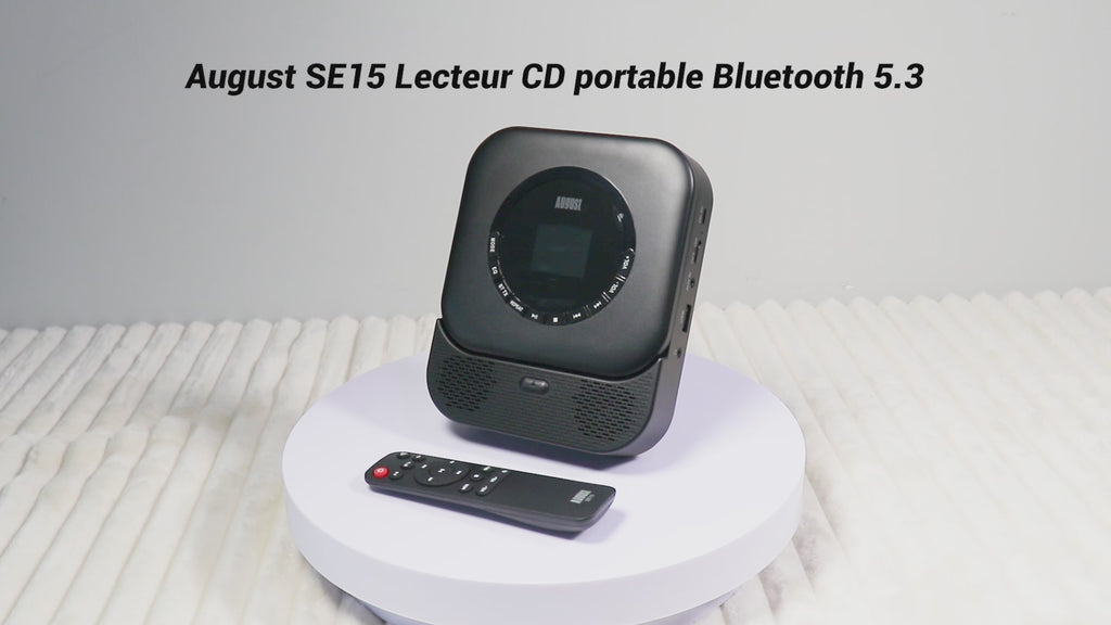 Lecteur CD portable avec Bluetooth et haut-parleur MP3 USB SE15